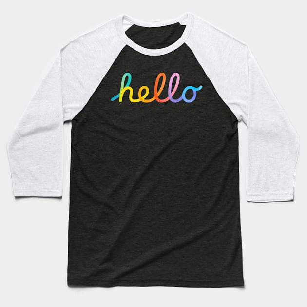 Say Hello Baseball T-Shirt by cannibaljp